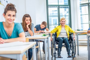 Photo of a Female Student in a Wheelchair