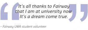 Fairway UWA student quote