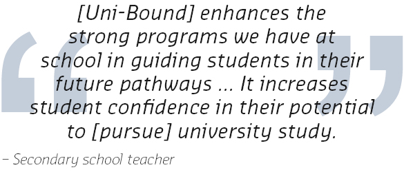 SCU Unibound teacher quote