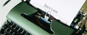 Typewriter with Review text