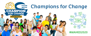 2020 WAHED Champions for Change Banner