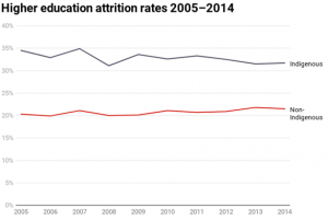 Graph of Higher Education Attrition Rates