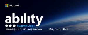 Web banner for 2021 Microsoft Ability Summit