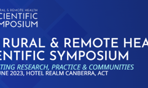 Web banner for the 9th Rural and Remote Health Scientific Symposium 2023. 20&21 June 20...